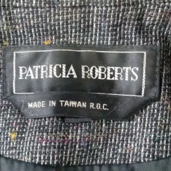 Patricia Roberts wool blend blazer women's size 10 multicolor - Picture 7 of 16
